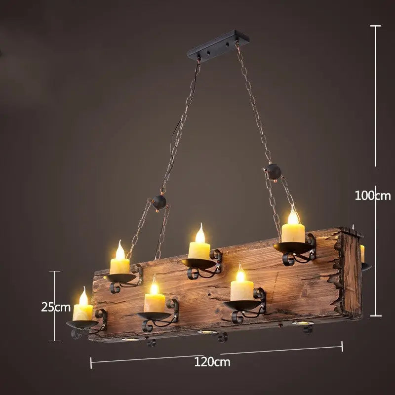 Bar American Chandelier Retro Chandelier Creative Lamp - Shopthatapp.ca