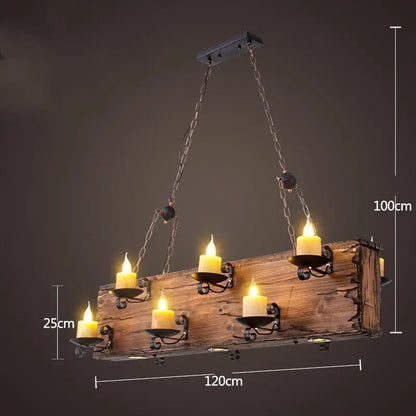 Bar American Chandelier Retro Chandelier Creative Lamp - Shopthatapp.ca