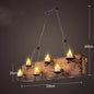 Bar American Chandelier Retro Chandelier Creative Lamp - Shopthatapp.ca