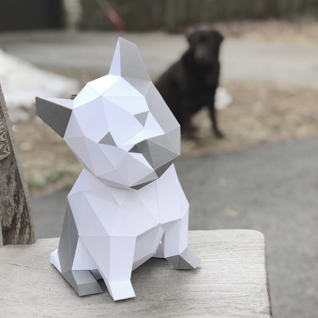 DIY Puppy 3D LUX paper origami model Kit - Www.Shopthatapp.ca