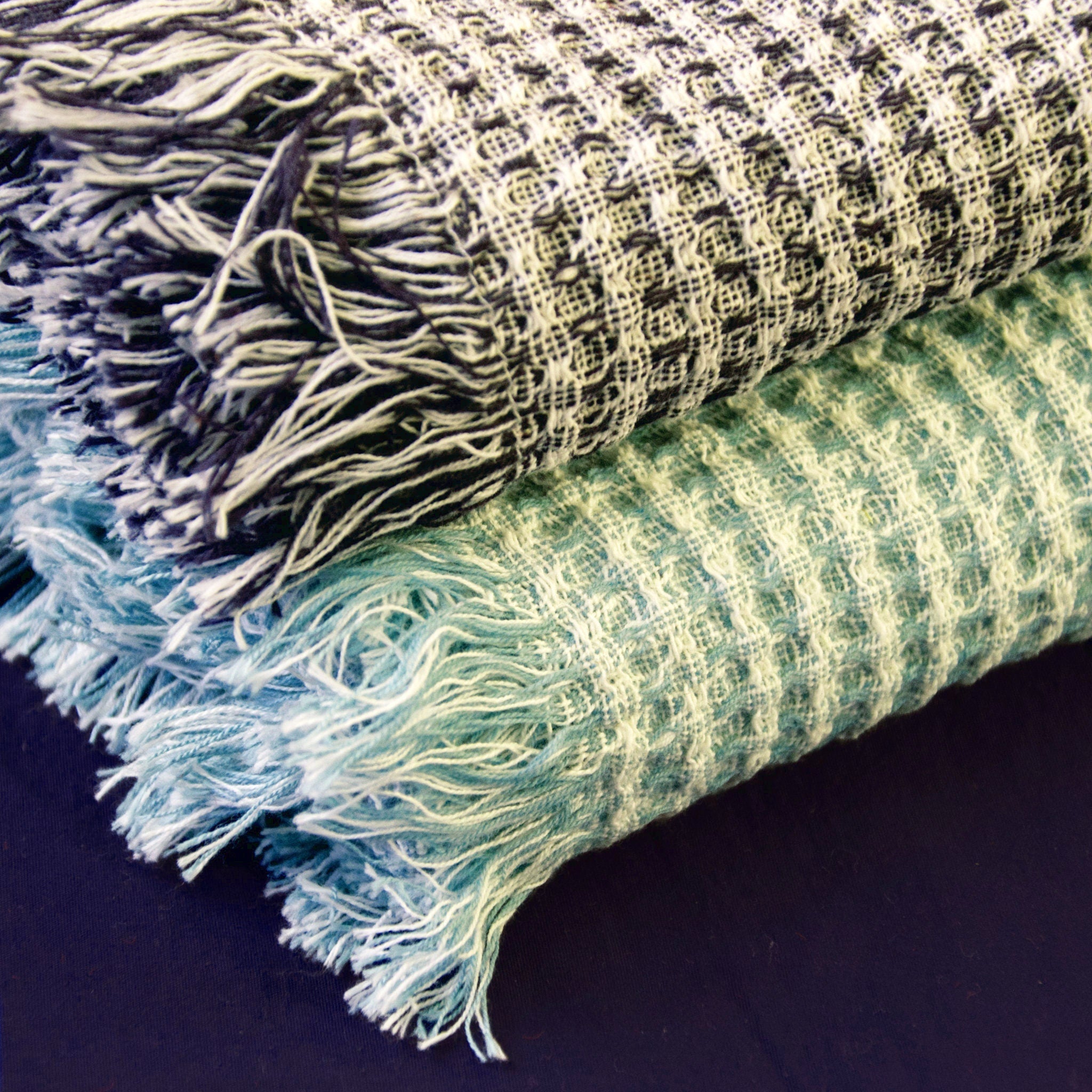 Stonewashed Heather Waffle Towels - Shopthatapp.ca