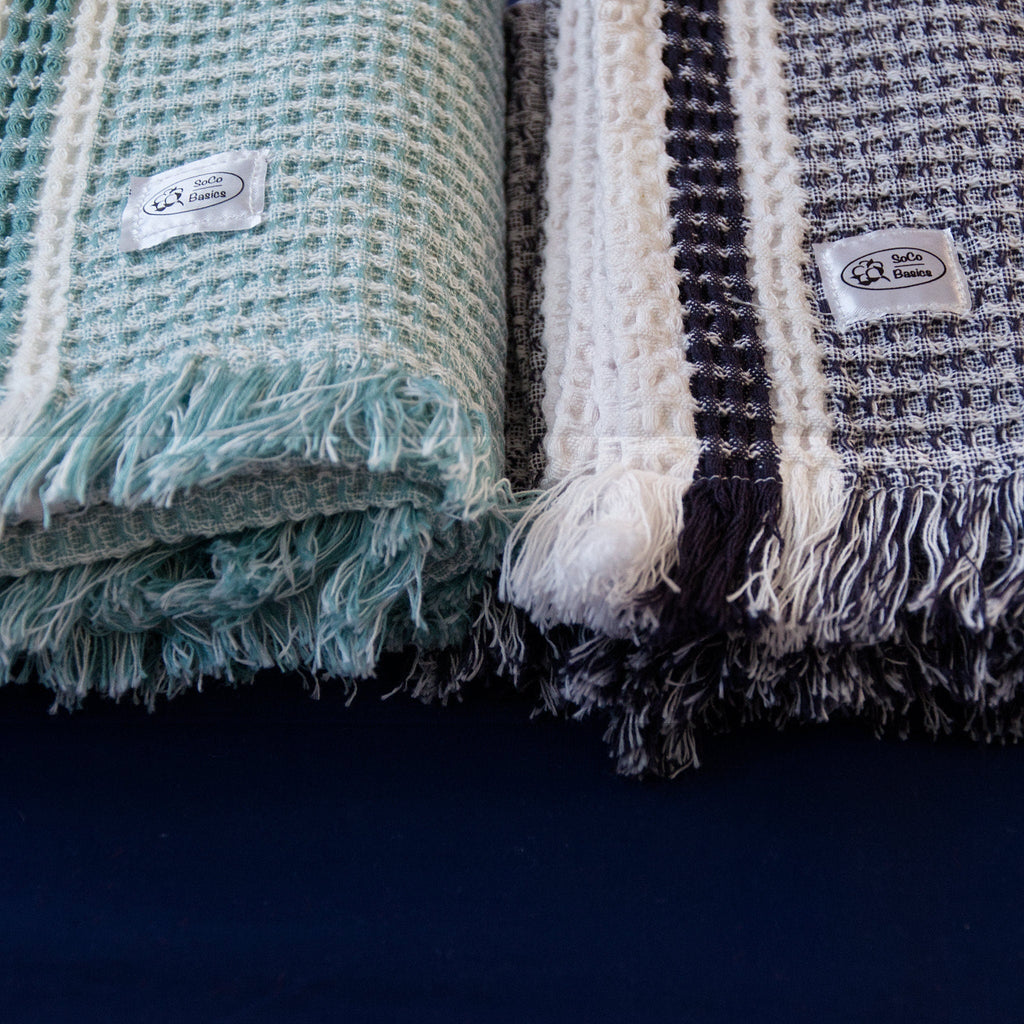 Stonewashed Heather Waffle Towels - Shopthatapp.ca