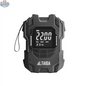 Taiga Board premium electric pump for paddle boards, battery-operated inflator showing digital display and hose attached.