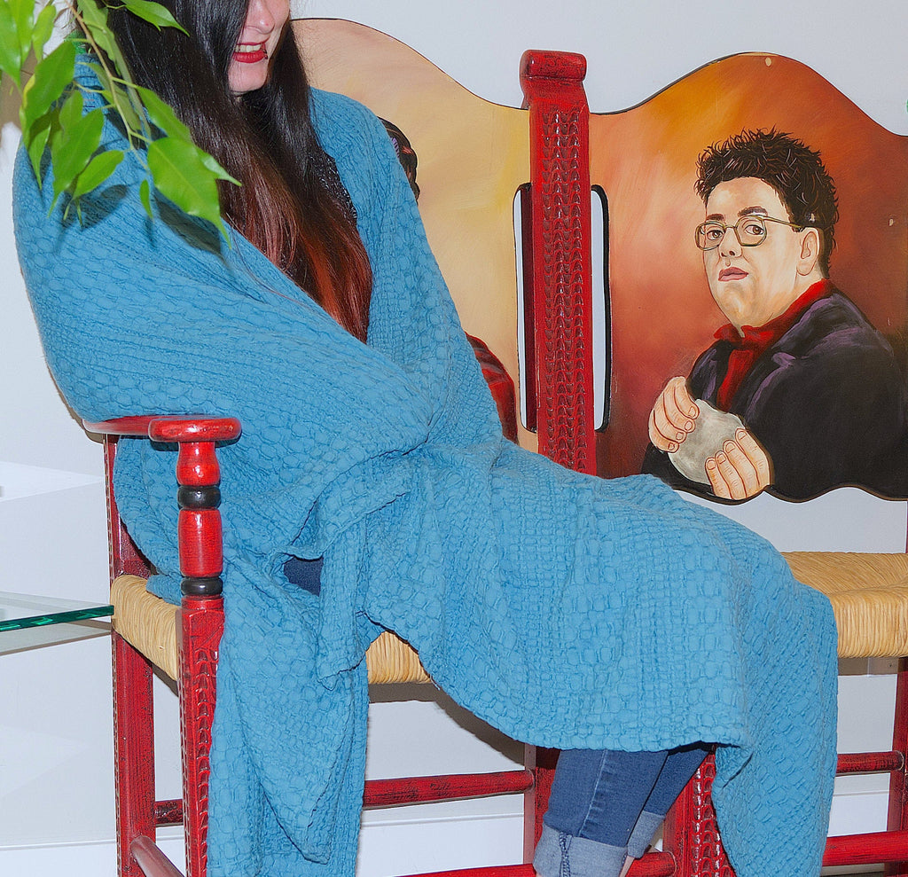 Double-Waffle Wearable Cotton Throw (2 Colors) - Shopthatapp.ca