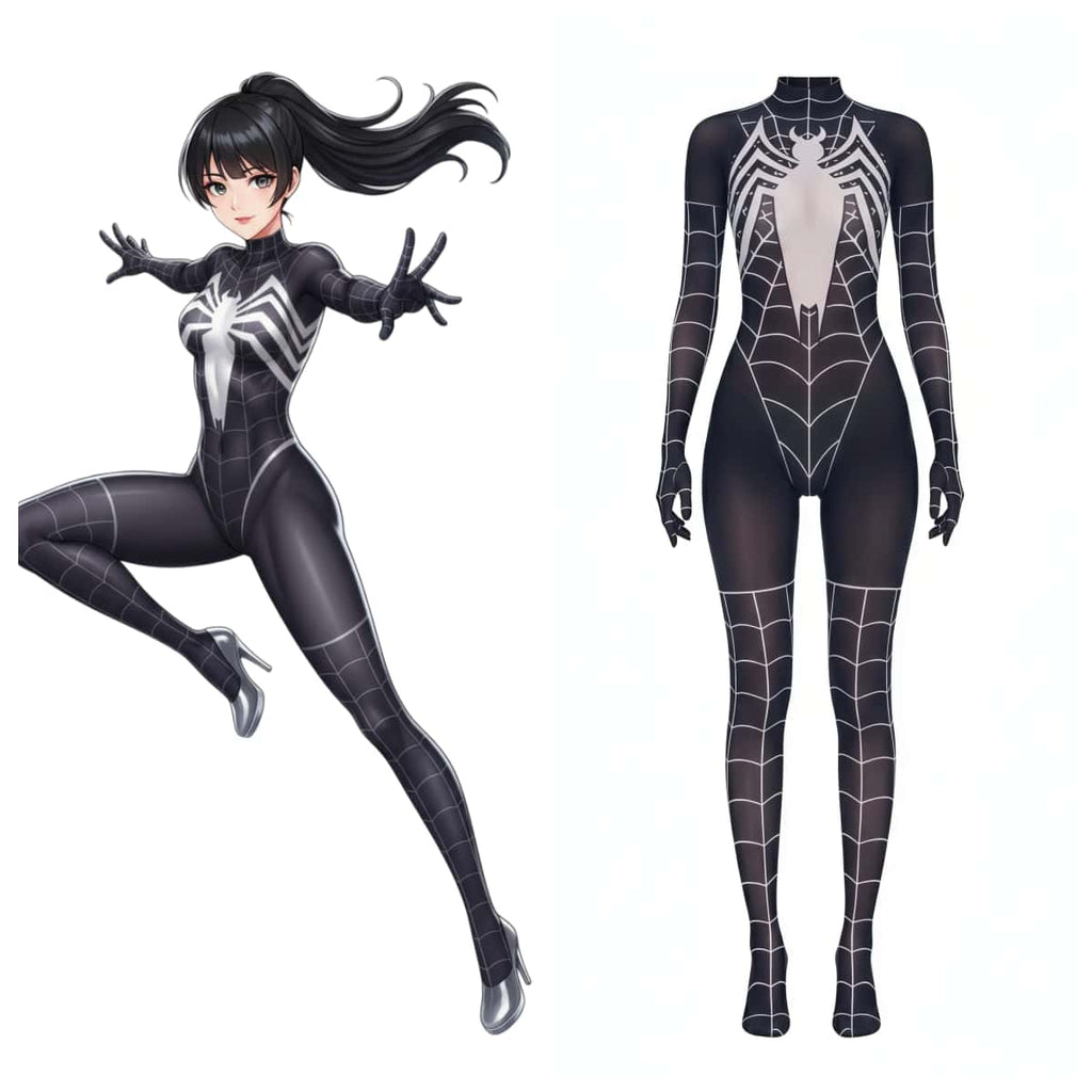 Super Hero Spider Sheer 10D Nylon Full Bodysuit Body Stocking Lingerie - Shopthatapp.ca
