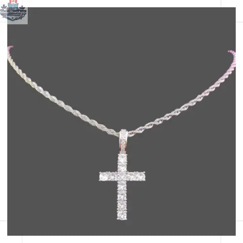 Elevate Your Style with the Silver Cross Rope Chain Necklace - Shopthatapp.ca
