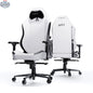 Cybeart Apex Series Arctic White gaming chair with ergonomic design, plush cushioning, and adjustable features for ultimate comfort.