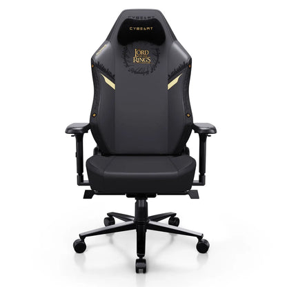 Cybeart Lord of the Rings black gaming chair with ergonomic design and detailed LOTR-themed upholstery.