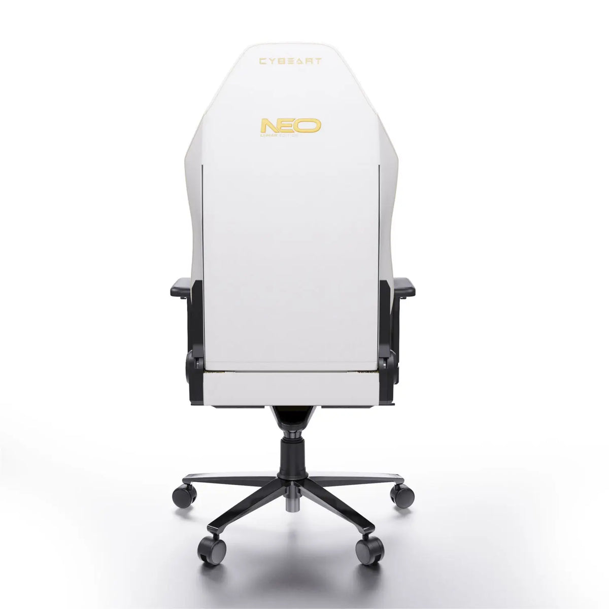 Cybeart NEO Lunar Edition gaming chair with ergonomic design and sleek black and purple upholstery, ideal for gaming comfort.