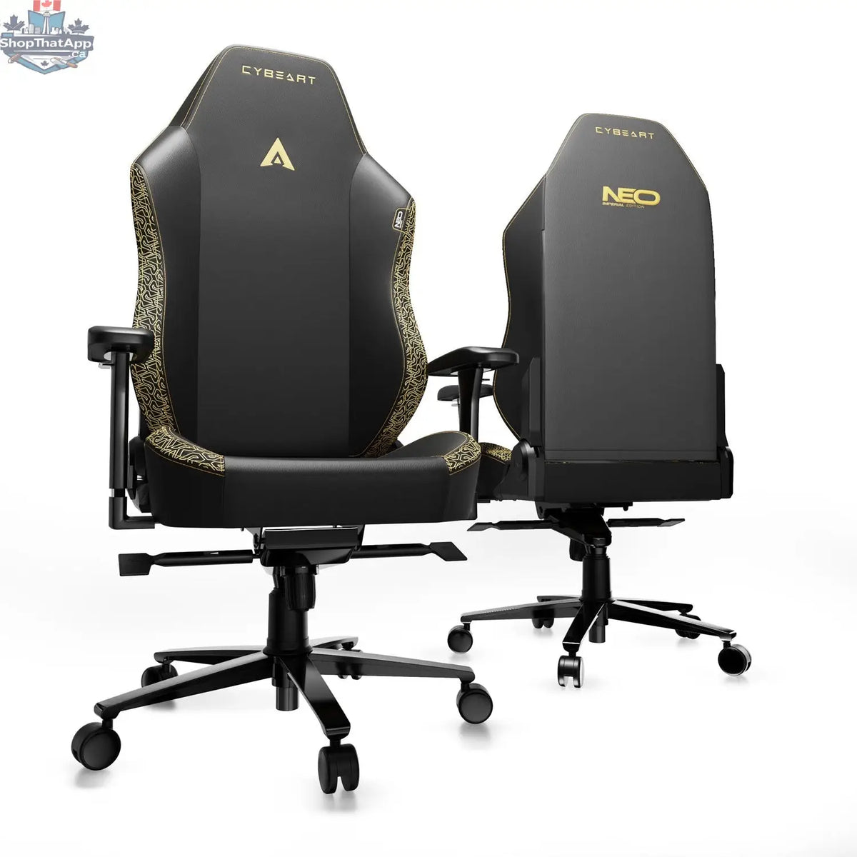 Cybeart NEO Series Imperial Edition gaming chair with ergonomic design, adjustable armrests, and plush cushioning for comfort.