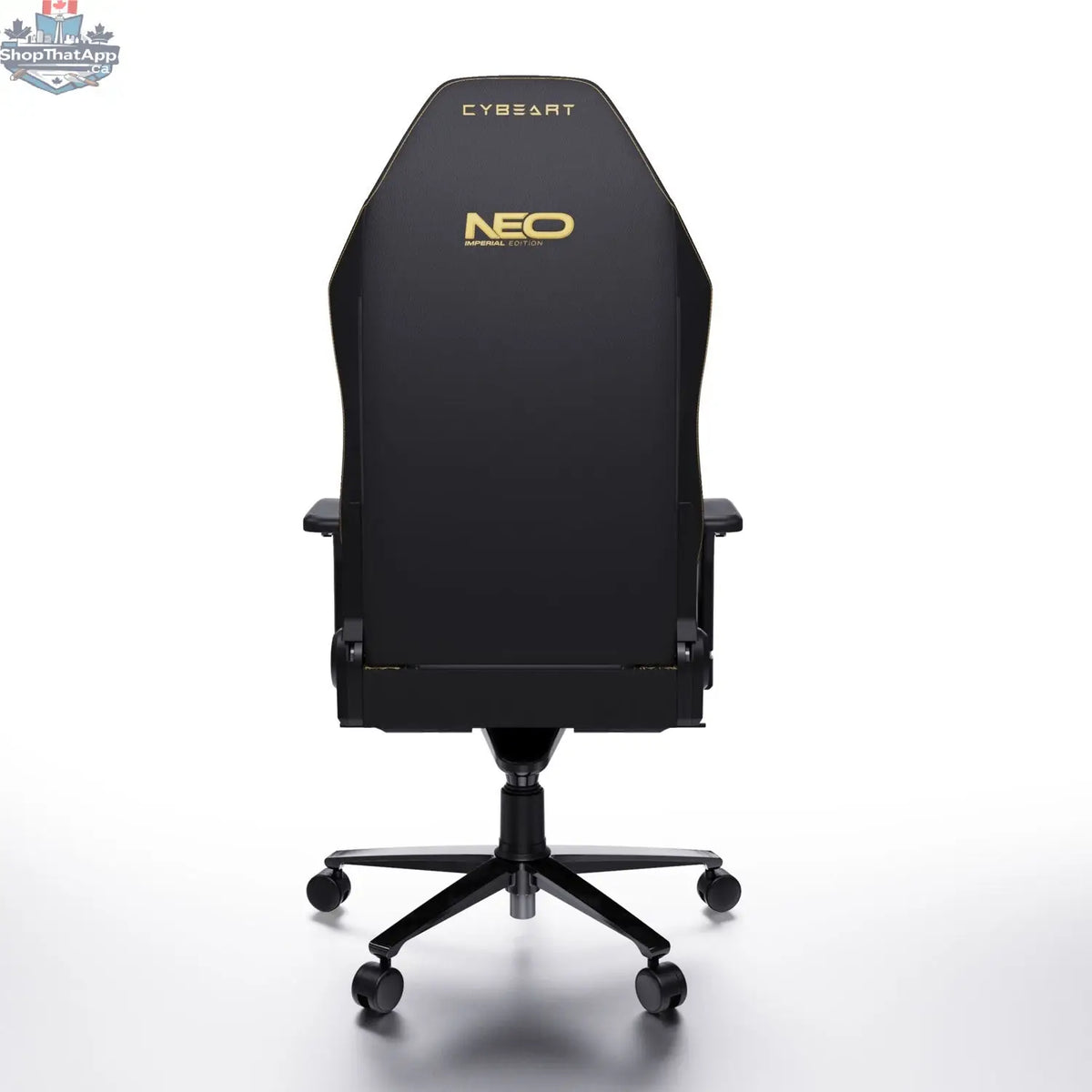 Cybeart NEO Series Imperial Edition gaming chair with ergonomic design, adjustable armrests, and premium black upholstery.
