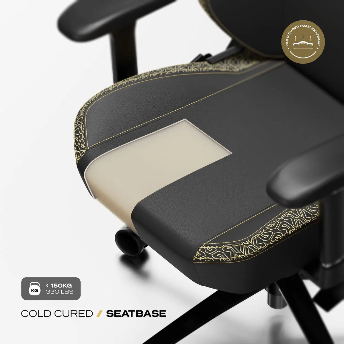 Cybeart NEO Series Imperial Edition gaming chair with ergonomic design, black and red upholstery, and adjustable armrests.