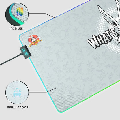 Cybeart Bugs Bunny gaming mouse pad featuring vibrant cartoon design, smooth surface, ideal for speed and precision in gaming.