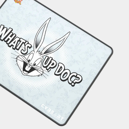 Bugs Bunny themed gaming mouse pad by Cybeart, featuring a smooth surface for speed and precision gaming.