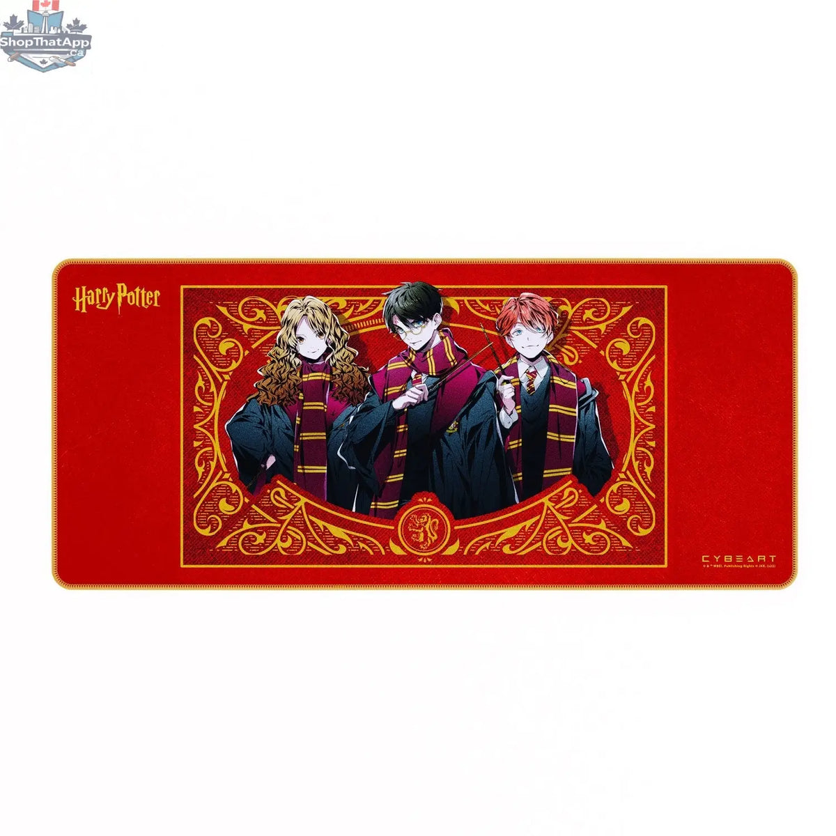 Harry Potter-themed gaming mouse pad by Cybeart featuring magical design, ideal for gamers and Harry Potter fans.
