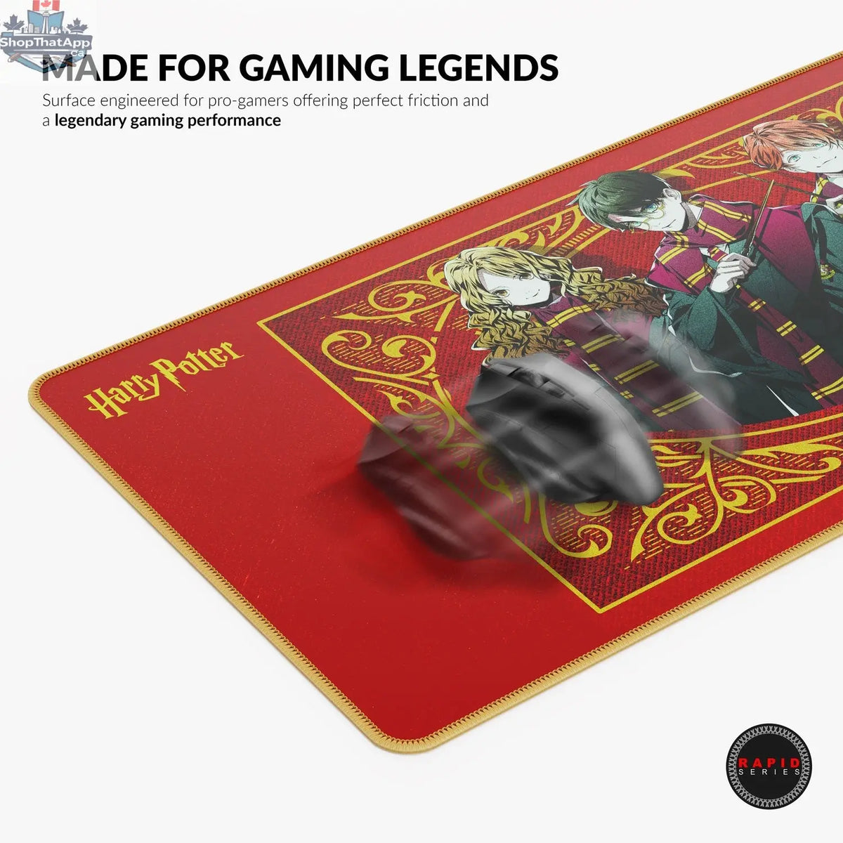 Cybeart Harry Potter mouse pad for gamers, featuring magical design, ideal gaming accessory for Harry Potter fans