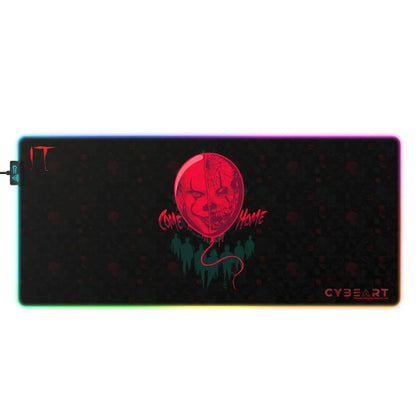 Cybeart IT COME HOME gaming mouse pad with a smooth surface and vibrant design for enhanced gaming experience.