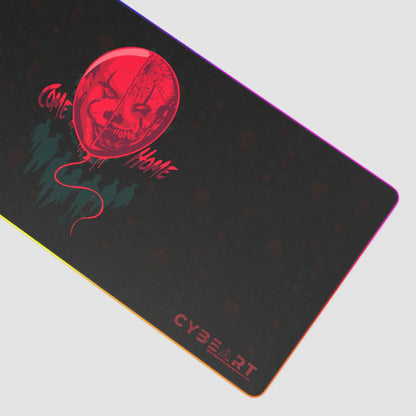 Cybeart IT COME HOME gaming mouse pad with smooth surface and non-slip base, ideal for enhanced gaming performance.