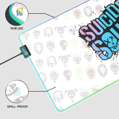 Cybeart Suicide Squad mouse pad featuring vibrant artwork, designed for gaming comfort and precision.