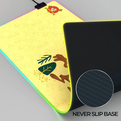 Cybeart TAZ Tasmanian Devil gaming mouse pad with vibrant design, large surface, ideal for gaming performance and precision.
