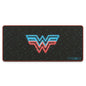 Cyberart Wonder Woman gaming mouse pad with electrified design, featuring bold graphics and smooth surface for gamers.