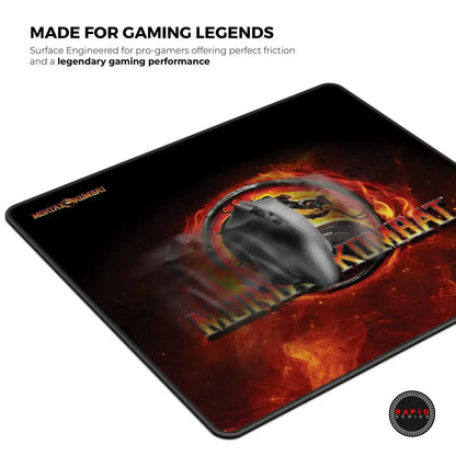 Cybeart Mortal Kombat mouse pad with detailed Mortal Kombat design, ideal for gaming, featuring a smooth surface and durable edges.