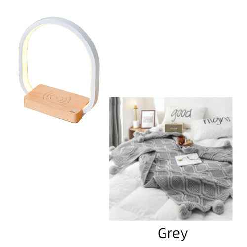 Multifunctional Modern Table Lamp with Wireless Charging