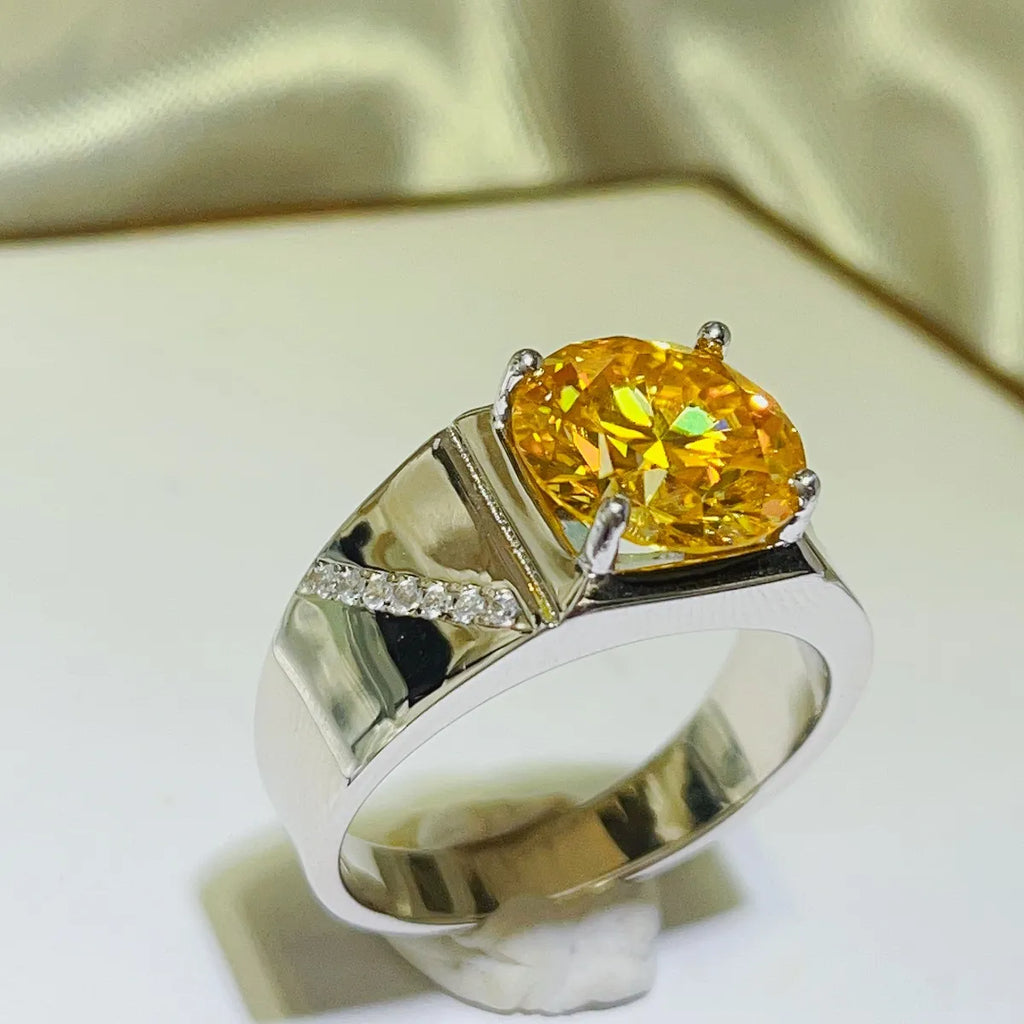 5 Carat Moissanite Ring in 925 Sterling Silver - Shopthatapp.ca