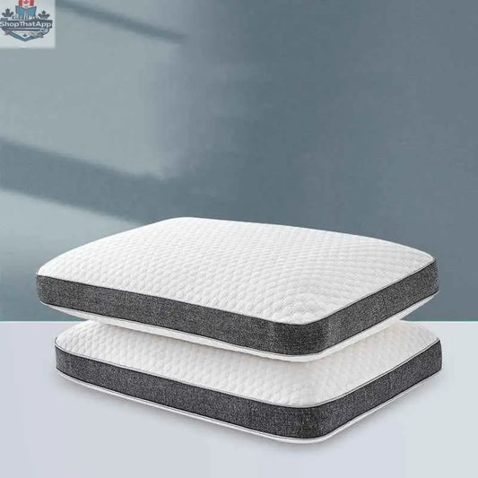 Memory foam pillow by SLOTH Nation offering neck support and comfort for all sleep styles, shown with plush, supportive surface.