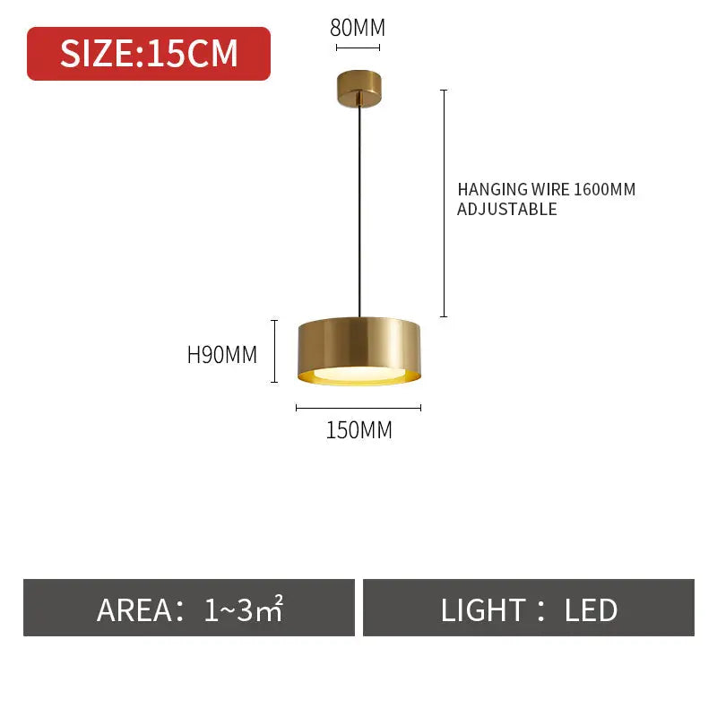 Nordic Creative Bedroom Bedside Single Head Small Chandelier - Shopthatapp.ca