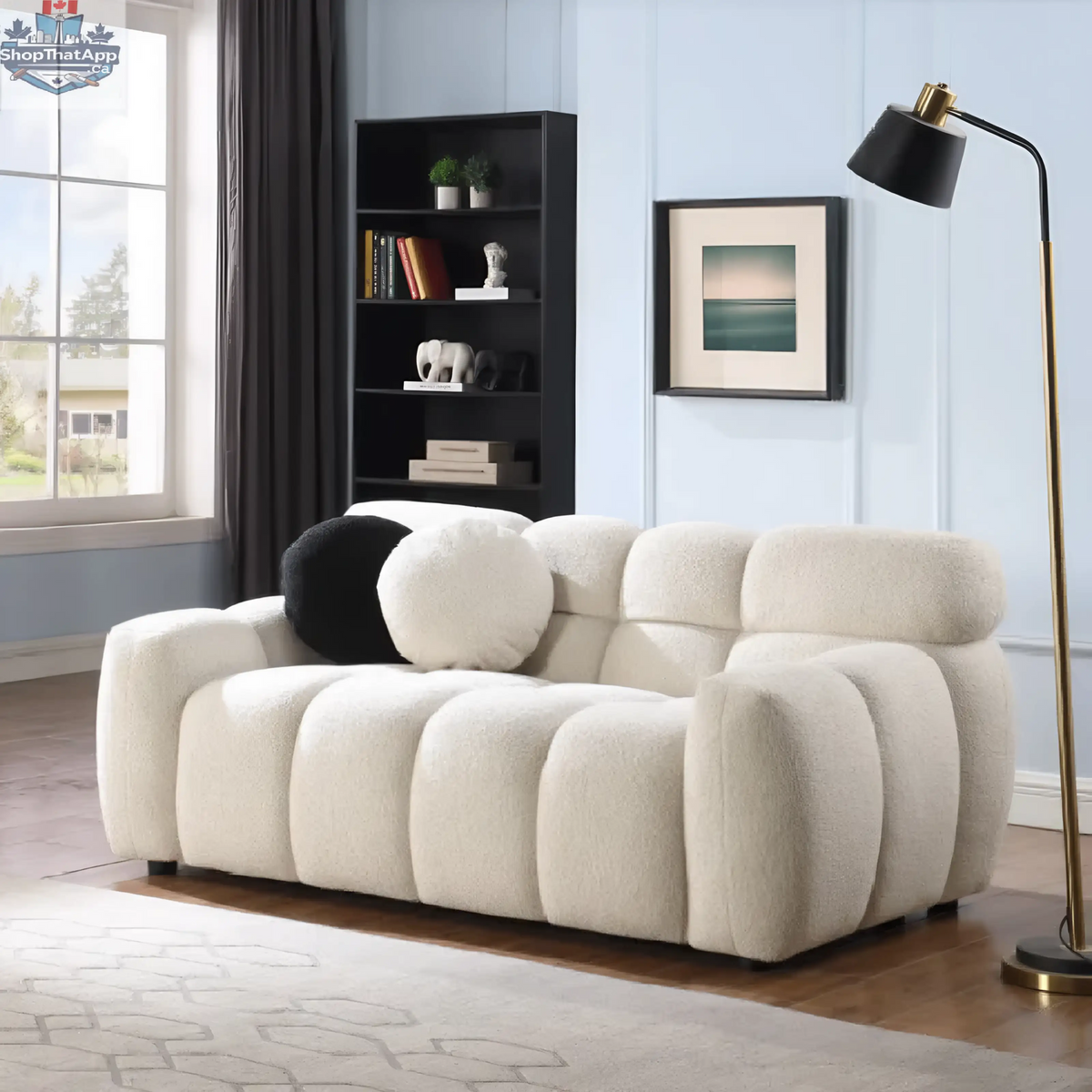 SLOTH Nation Henry high back ergonomic office chair in black with plush seating, suitable for home or office living room furniture.