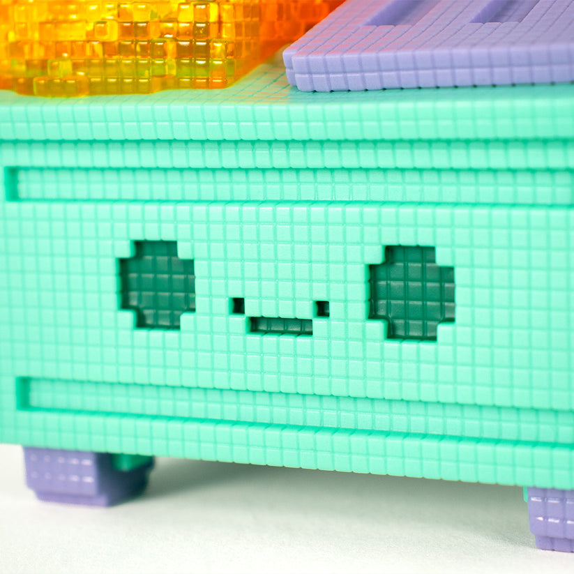 8-Bit Dumpster Fire Vinyl Figure by 100% Soft - Www.Shopthatapp.ca