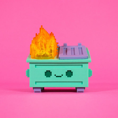 8-Bit Dumpster Fire Vinyl Figure by 100% Soft - Www.Shopthatapp.ca