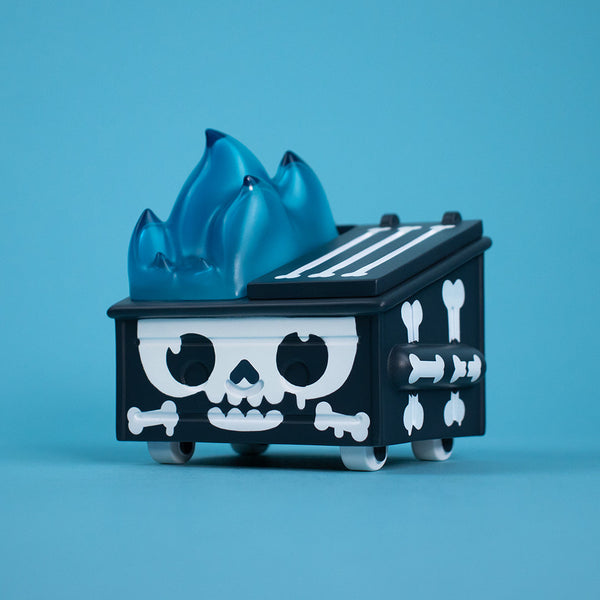 Skull Graffiti Dumpster Fire Vinyl Figure by 100% Soft - Www.Shopthatapp.ca
