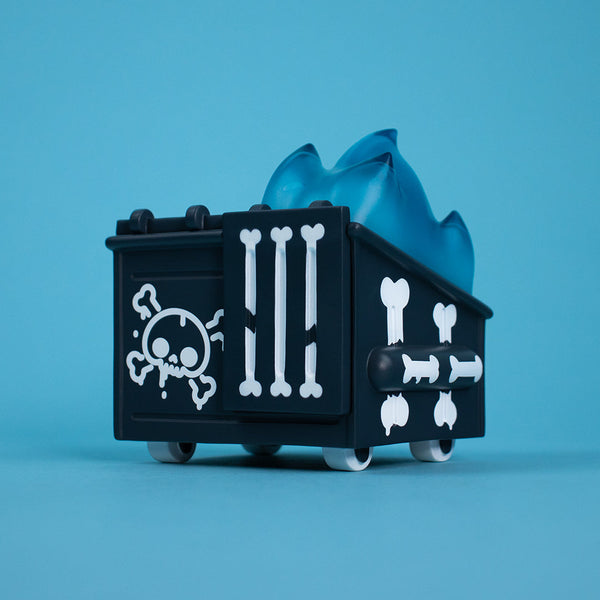 Skull Graffiti Dumpster Fire Vinyl Figure by 100% Soft - Www.Shopthatapp.ca
