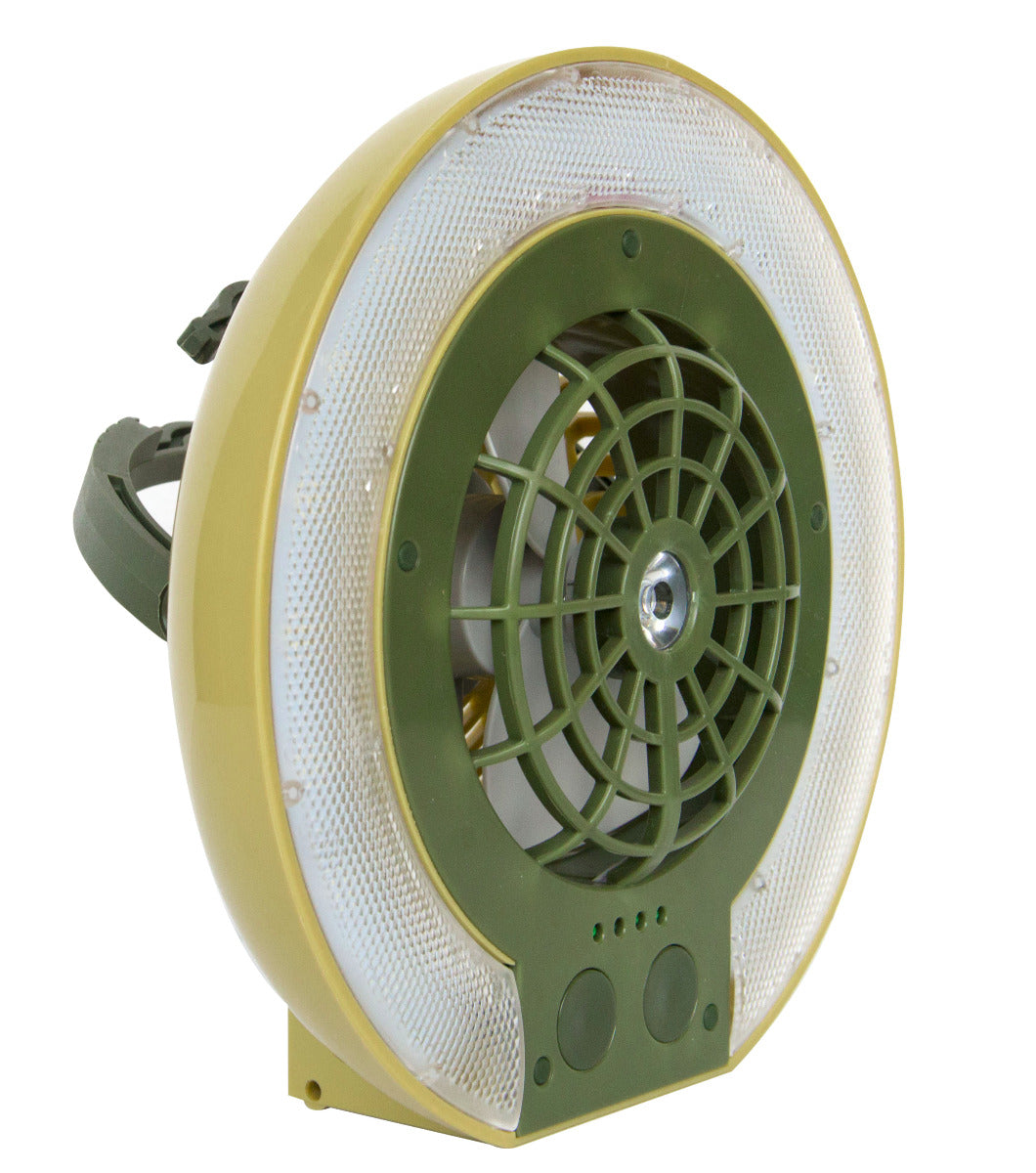 TRU De-LIGHT LiteBreeze LED Multi-Use Multipurpose Disc Fan / Light For Work / Play - Indoor / Outdoor Use - Www.Shopthatapp.ca