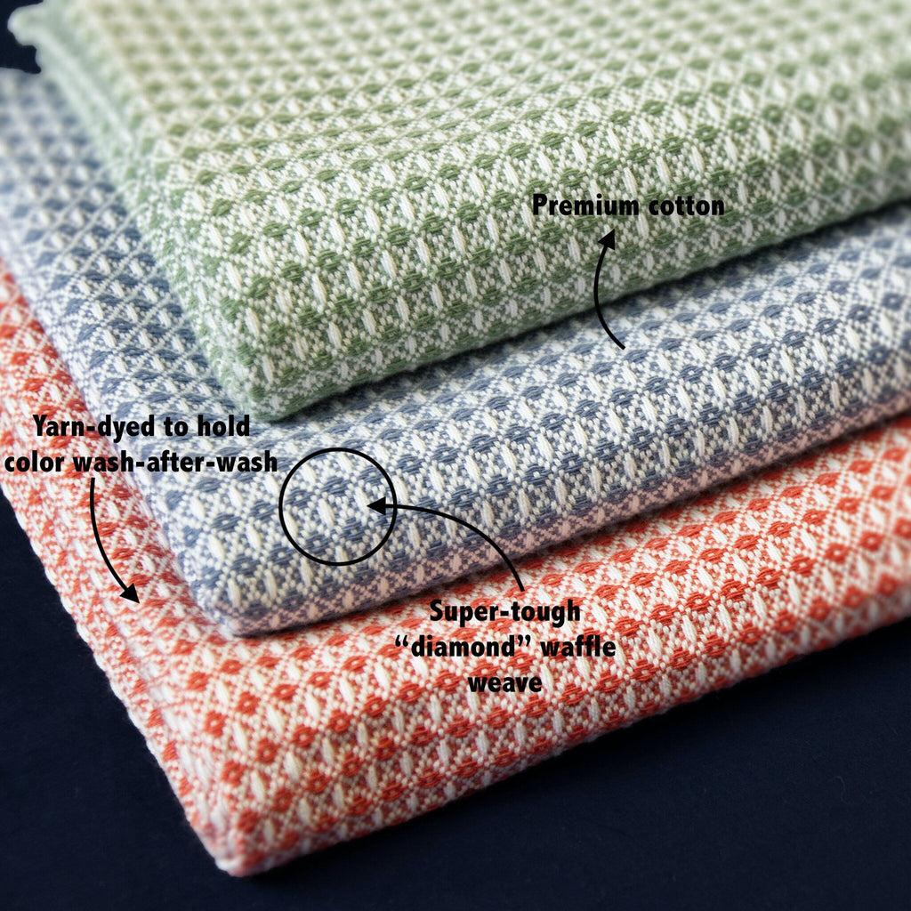 Diamond Waffle Kitchen Towels - Shopthatapp.ca