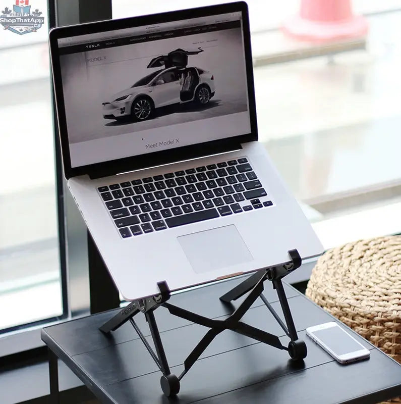 Folding portable lifting laptop computer stand - Shopthatapp.ca