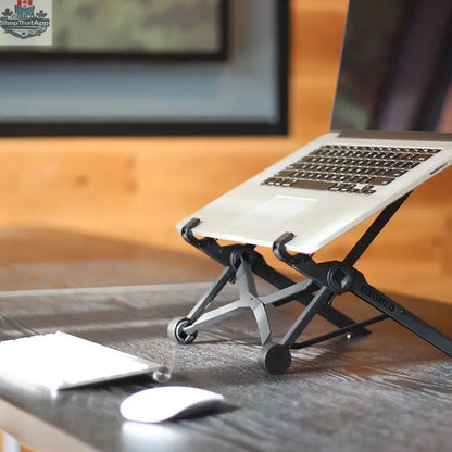 Folding portable lifting laptop computer stand - Shopthatapp.ca