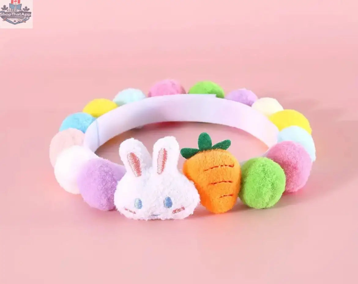Easter Bunny Dog Collar - Festive Luxury Collar for Your Pooch - Shopthatapp.ca