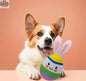 Easter Egg Plush Dog Toy – Plush Bunny Ear Dog Toy for Playful Pups - Shopthatapp.ca