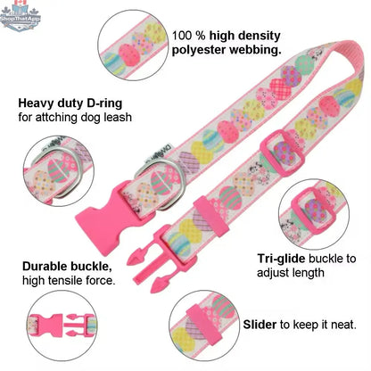 Easter Dog Collar – Festive Luxury Pet Accessory for Your Furry Friend - Shopthatapp.ca