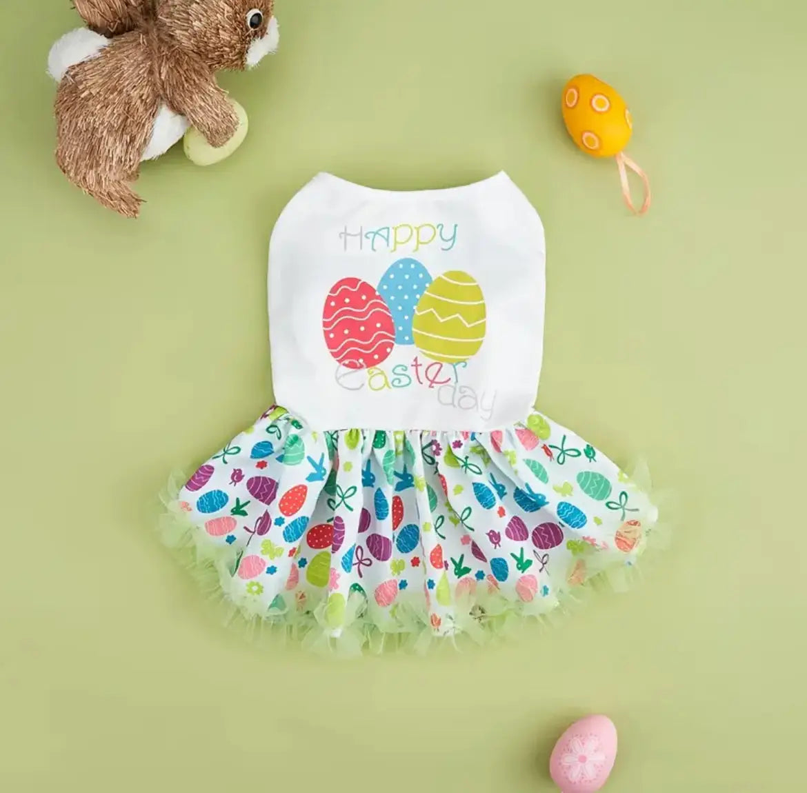 Easter Egg Dog Dress - Festive Luxury Outfit for Your Furry Friend - Shopthatapp.ca