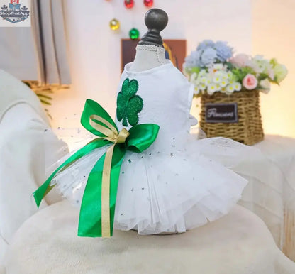 Lucky Me Saint Patrick’s Day Dog Dress - Festive Saint Patrick's Day Dog Dress for Your Pup - Shopthatapp.ca