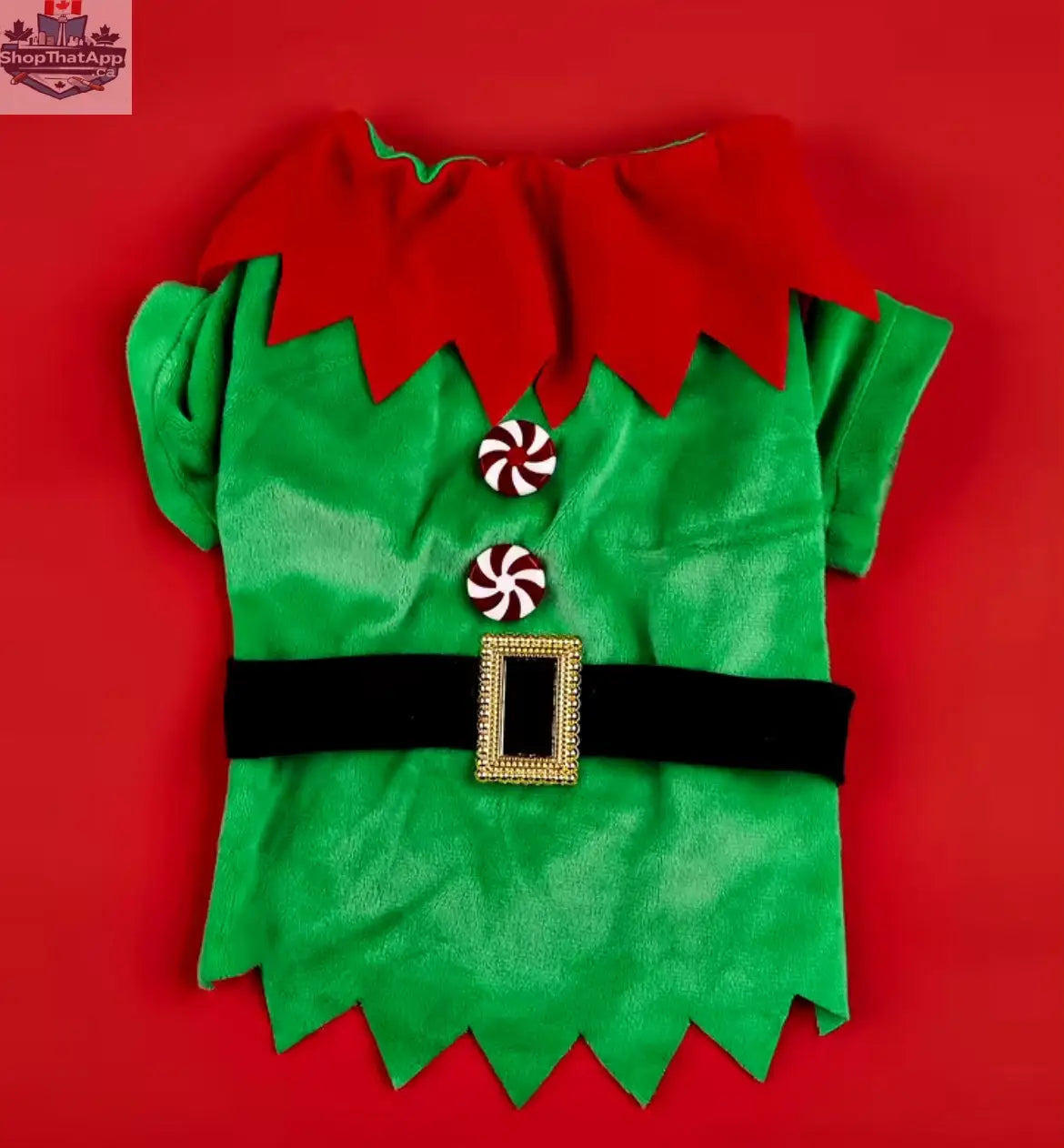 Elf Christmas Outfit for Dogs - Festive Holiday Costume for Your Furry Friend - Shopthatapp.ca