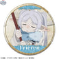 Frieren anime tin badge featuring character artwork from Beyond Journey's End, part of Doki Doki Land collectibles collection.