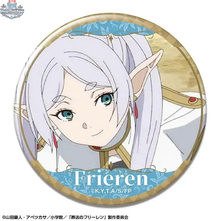 Frieren anime tin badge by Doki Doki Land featuring unique design from Beyond Journey's End collectible series.
