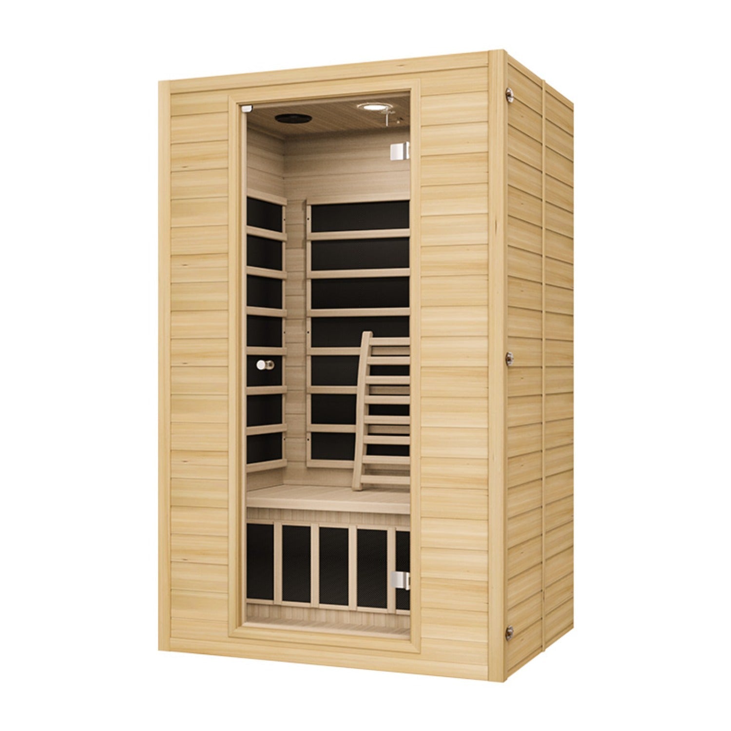 Blisspod | Vienna | Far Infrared Sauna Canadian Hemlock Very Low EMF Sauna, 4 Heaters – 2 Persons - Www.Shopthatapp.ca