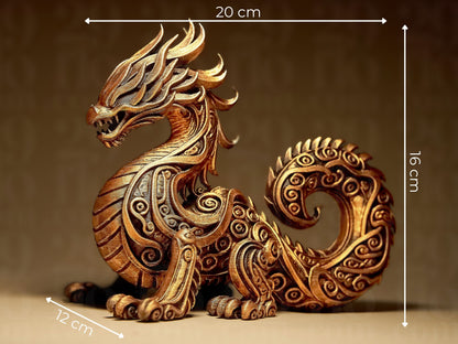 Ornate Dragon Upright Dragon Figurine - Dragons Series - Shopthatapp.ca