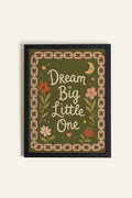 DREAM BIG Canvas Art - Oeuvre sur toile rigide, encadré Noir (collective)